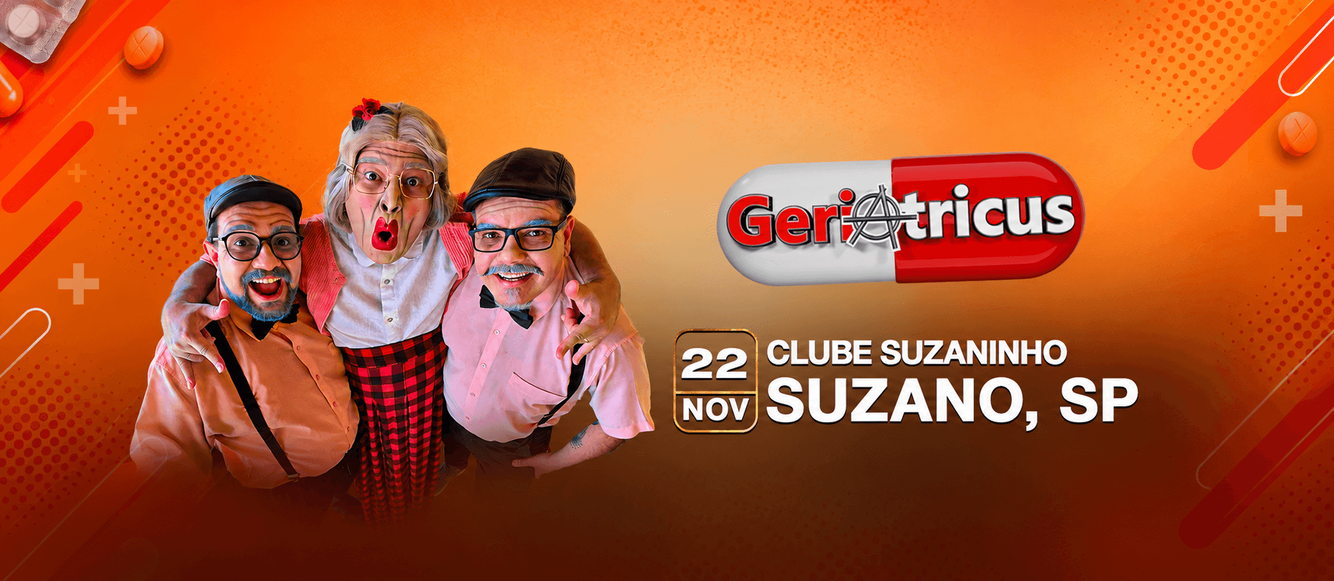 Banner do evento Geriatricus em Suzano